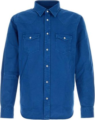Tom Ford Blue Slim Denim Shirt