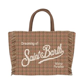 MC2 Saint Barth Tassen, Dames, Bruin, ONE Size, Wol, Colette Wool Handbag