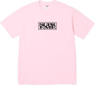 SUPREME T-shirt met logoprint - Roze