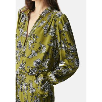 Ikks Blouse met bloemenprint en V-hals, lange mouwen