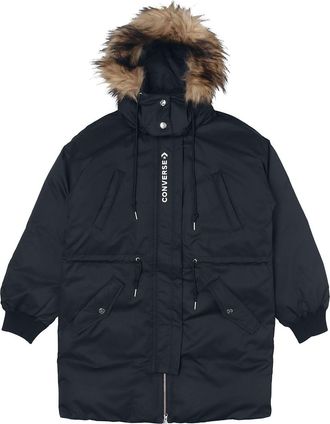 Converse (WMNS) Converse Long Down Jacket Asia Sizing Black 10019430-A02