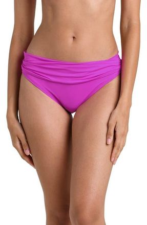 La Blanca Island Goddess Hipster Bikini Bottoms in Violet at Nordstrom, Size 10