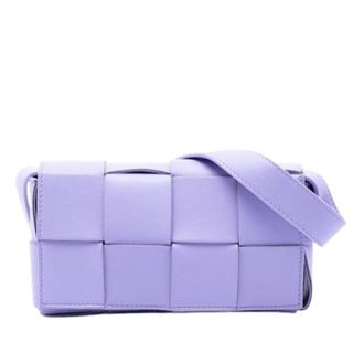 Bottega Veneta Pre-owned Belt Bag - Dames - Pre-owned - Paars - Maat: ONE Size Leer