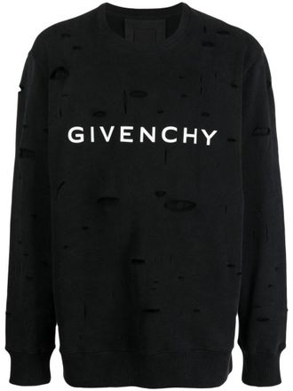Givenchy Black Logo Cotton Sweatshirt