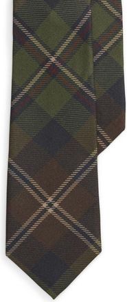 Ralph Lauren Purple Label Standard Plaid Silk Tie in Moss Multi at Nordstrom