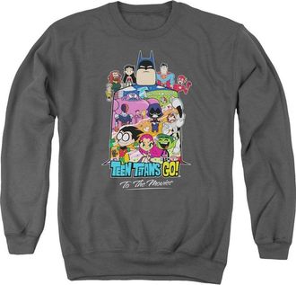 Gildan Teen Titans Go To The Movies Hollywood Adult Crewneck Sweatshirt