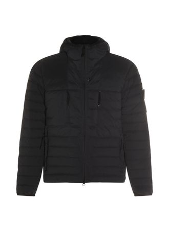 Stone Island Black Padded Quilted Fabric Jacket