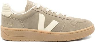 Veja Beige Logo V-90 Sneakers