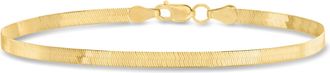Canaria Canaria Italian 3mm 10kt Yellow Gold Herringbone Bracelet
