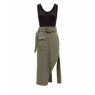 Alexander McQueen Vestido midi - Dresses - Mujer - Verde - S