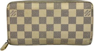 Louis Vuitton Damier Azur White Damier Azur Long Wallet (Bi-Fold) (Pre-Owned)