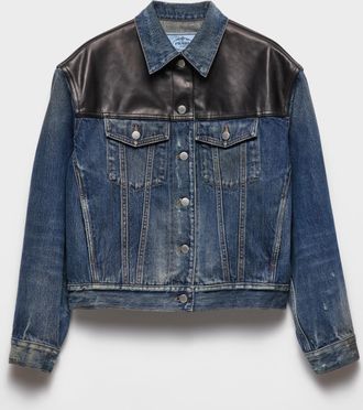 Prada Denim and leather jacket