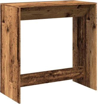 vidaXL Mesa Alta De Bar Madera Ingenier&iacute;a Envejecida 102x50x103,5 Cm Vidaxl