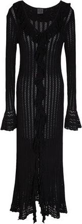 8 by YOOX VISCOSE BLEND POINTELLE MAXI DRESS