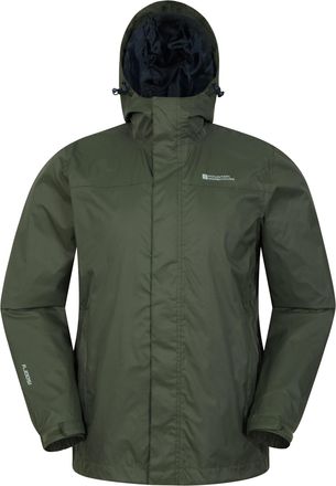 Mountain Warehouse Torrent Waterdichte Jas voor heren (Kaki Groen)