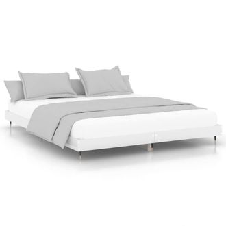 Berkfield Home Bed Frame High Gloss White 120x200 cm Engineered Wood | Size: Small Double