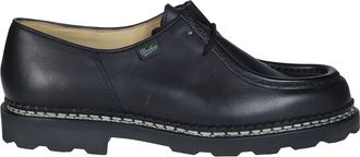 Paraboot Black Michael Marche Leather Moccasin Loafers