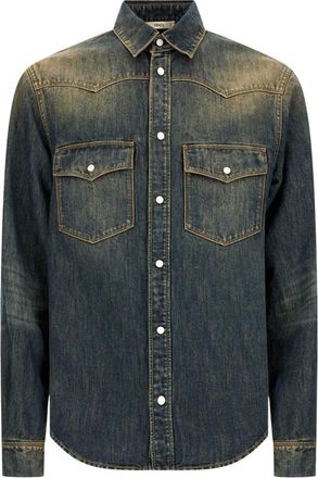 Fendi Camisa Vaquera - Shirts - Hombre - Azul - L