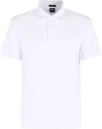 HUGO BOSS Palosh 30 Poloshirt - Heren - Polos - Wit - 2XL - Katoen - Tops
