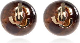 Jimmy Choo London Earrings, female, Brown, Size: ONE SIZE Beads Earrings