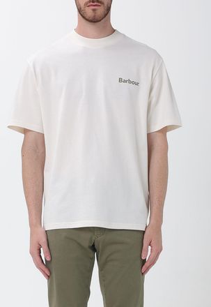 Barbour T-shirt in cotone con logo e stampa grafica