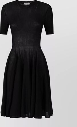 Alaia skater dress short sleeves wool