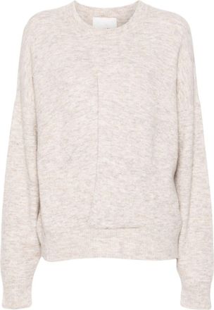 Isabel Marant Kingston sweater - women - Elastane/Polyamide/Acrylic/Alpaca Wool/Wool - 40 - Neutrals