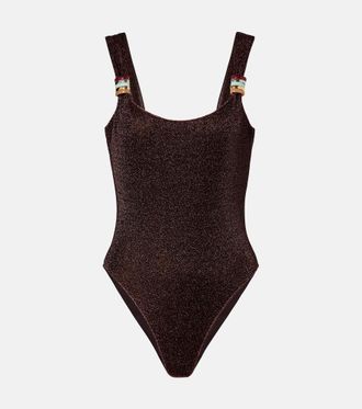 Os&eacute;ree Lumiere ring-detail swimsuit