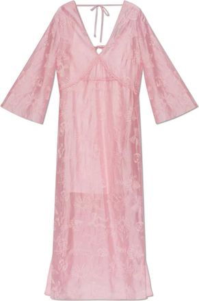 Munthe Boris Dress - Dames - Maxi kleedjes - Roze - M - Polyester - Kleedjes
