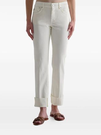 AG - Adriano Goldschmied Jeans con passanti - Bianco