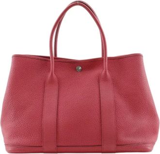 Herm&egrave;s Pre-owned Fabric handbags - Dames - Vintage Handtas - Rood - ONE Size - Vintage