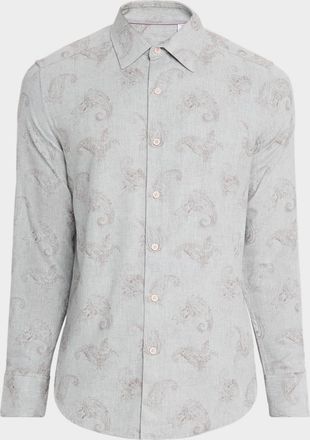 Robert Graham Mens Knox Cotton Paisley Button-Down Shirt