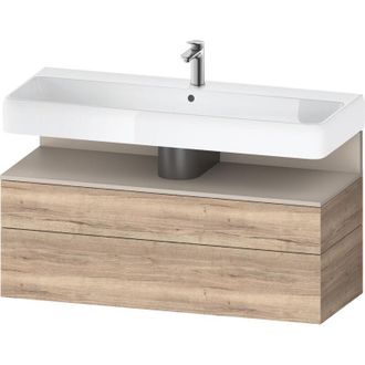 Duravit Duravit - Qatego Mueble Bajo Lavabo, 1 Extra&iacute;ble Y 1 Caj&oacute;n