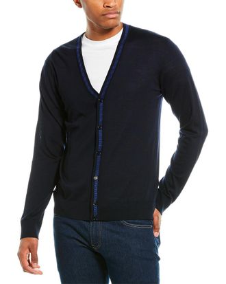Versace Wool V-Neck Cardigan
