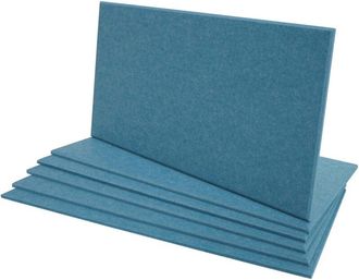Hhg Hhg - Lote De 6 Paneles Ac&uacute;sticos De Pared 576, Paneles Ac&uacute;sticos De Pared, Fonoabsorbentes 1m&sup2; Superficie 60x30cm, Azul