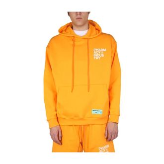 Pharmacy Industry Pharmacy Industry - Sweatshirt Met Logoprint - Heren - Sweatshirts & Hoodies - Oranje - Maat: S