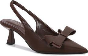 Berness Calliope Asymmetric Bow Slingback Pump in Brown at Nordstrom Rack, Size 8.5