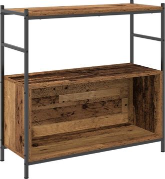 vidaXL Estante de libros Roble ahumado 80 x 30 x 78.5 cm vidaXL