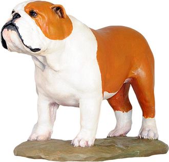 OEM Bulldog Ingl&eacute;s, Bulldog Ii - Estatuilla Pintada, Figura, Realizada Por El Artista, Marca Art-dog