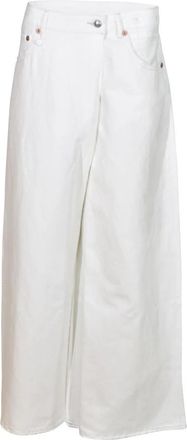 R13 Wide Jeans - Dames - Loose Fit Jeans - Wit - W27 - Jeans