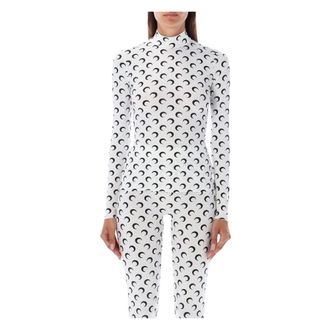 Marine Serre Mujer, Camisetas, Blanco, Talla: XS