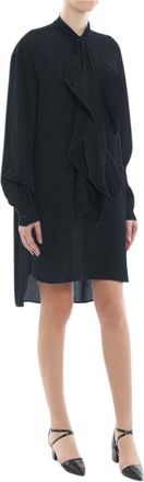 Givenchy ruffle trim silk dress Size XS