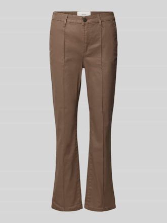 OPUS Flared Jeans mit franz&ouml;sischen Eingrifftaschen Modell Ebbi in Hellbraun, Gr&ouml;&szlig;e 38/28