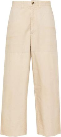 Golden Goose Journey Pant Workwear Loose - Heren - Wijde Broeken - Beige - S - Katoen - Broeken