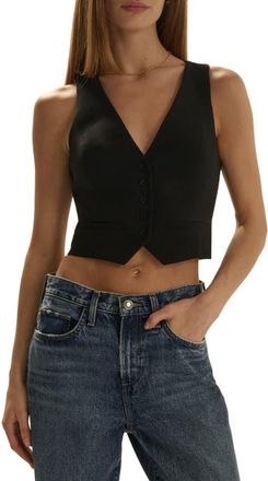 Favorite Daughter The Little Classic Vest in Black at Nordstrom, Size X-Large