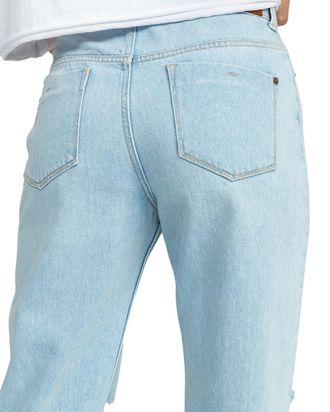 Roxy Straight-Jeans ROXY Fresh Way Mid, Damen, Gr. 26 (XS), blau (light blau), Obermaterial:100% Baumwolle;, Jeans Straight-Jeans