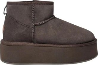 Emu Schoenen, Dames, Bruin, 36 EU, Chocolade Winter Flatform Laarzen