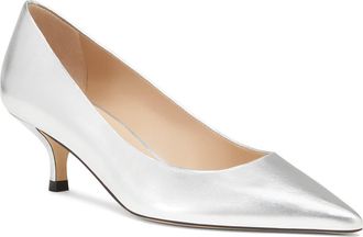 Stuart Weitzman Stuart Power 50 Pump in Silver at Nordstrom, Size 8.5