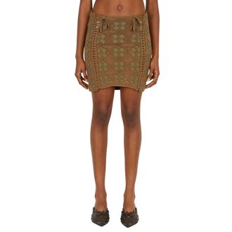 Isa Boulder Short Skirts, female, Beige, Size: XS Expandable Quilted Tube Skirt