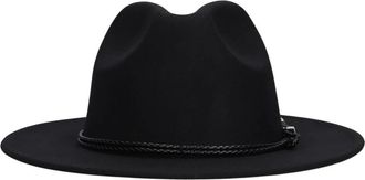 Guess Fedora Hoed - Dames - Hoeden - Zwart - M - Accessoires